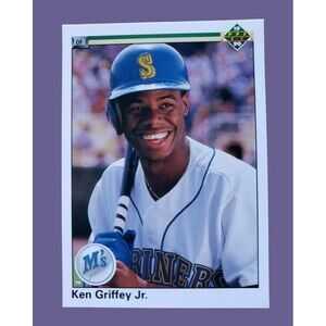 1990 Upper Deck KEN GRIFFEY JR. MLB Card #156 Seattle Mariners Misspelling Error